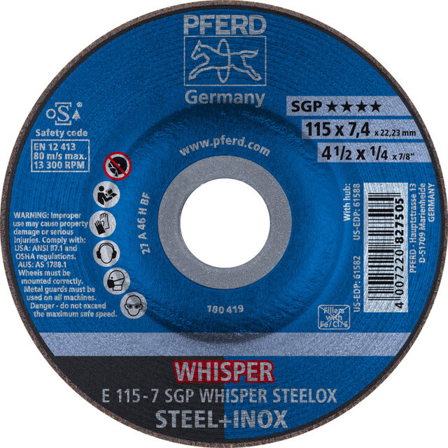 SGP WHISPER STEELOX Grinding Wheels